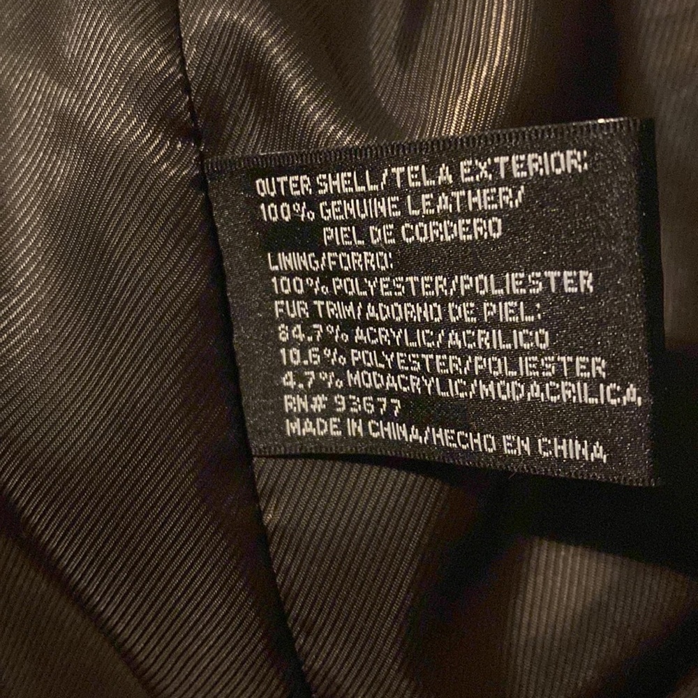 Worthington Brown leather coat - Picture 6 of 6